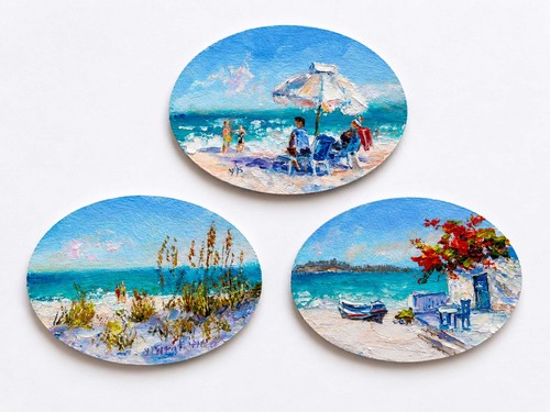 Miniature oil paintings