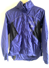 New Crivit Sports Fold Away Hood Floral Design Casual Sport Jacket S UK 8 - 10