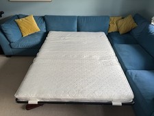 Corner Sofa Bed (sectional) in teal velvet from Living It Up RRP £5529.00!!