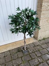 Artificial bay laurel topiary tree