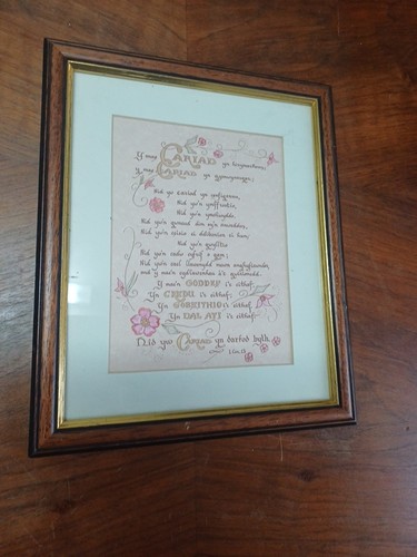Vintage framed welsh - vintage,