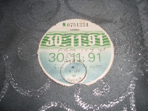 Tax disc used - tax, disc...