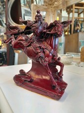 Vintage Chinese Red Resin Guan