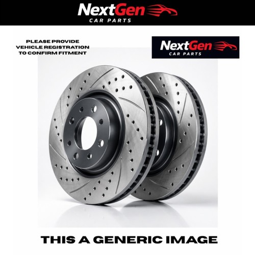 Drilled grooved rear - drilled,