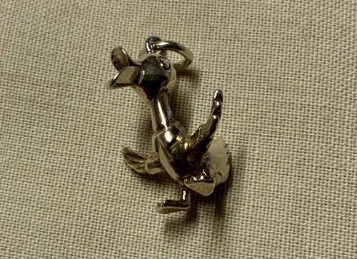 Vintage small silver - silver, comical