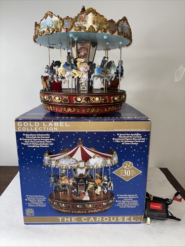 Christmas the carousel - christmas, carousel"