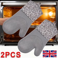 2X Silicone Oven Gloves Set