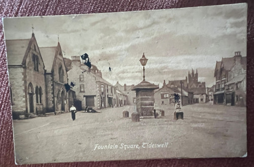 Antique postcard tideswell - postcard,