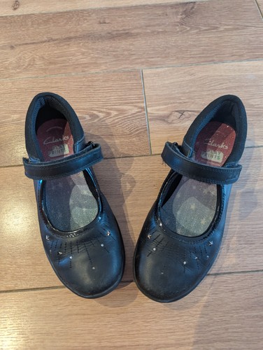 Clarks girls black school - clarks,