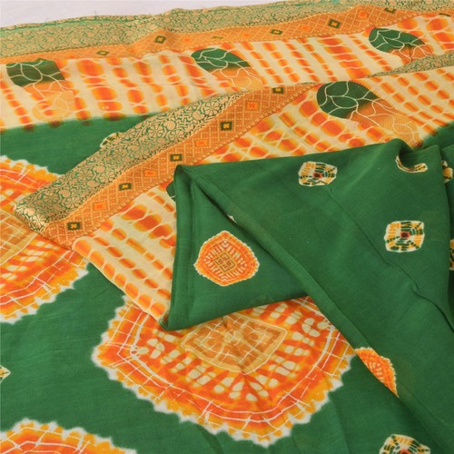 Sanskriti vintage sarees - sanskriti, green