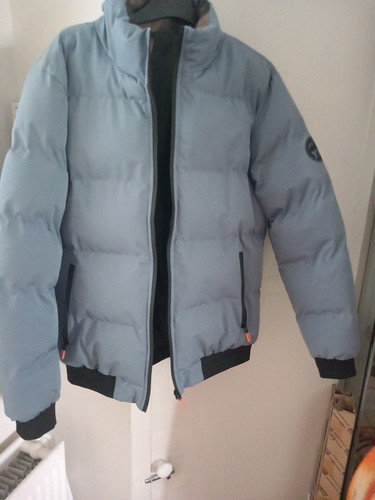 Boys blue quilted lined zip - lined,
