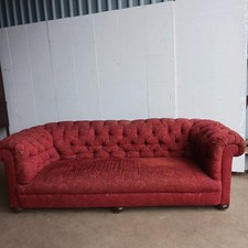 A large early 20th century Chesterfield sofa