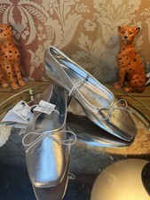 Zara Silver Metallic Leather