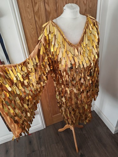 Gold drag queen sequin dress - drag,