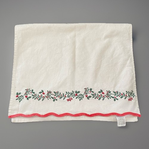 Xmas hand towel embroidered - towel,