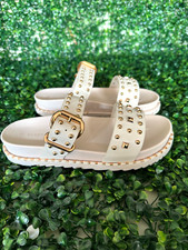 ON TREND BEIGE FAUX LEATHER