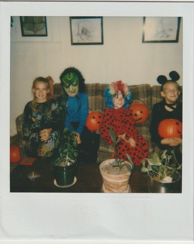 Vintage photo polaroid - vintage, kids