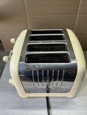 DUALIT 4 SLOT TOASTER IN CREAM / FULLY FUNCTIONAL USED CONDITION