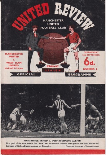 Football programme man utd - football,
