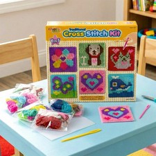 Cross Stitch Kit w/ Frame Kids