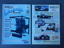 Oselli Engineering Performance Centre 1993 Brochure & Publicity Leaflet