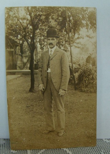Vintage rppc stern - rppc, looking