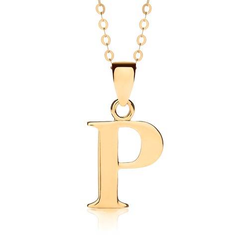 9ct gold initial pendant - 9ct,