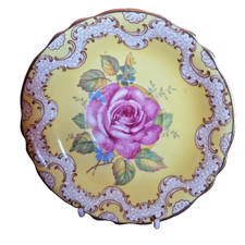 STUNNING VINTAGE PARAGON 'YELLOW & ROSE' DESIGN CABINET TEA SAUCER