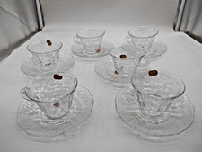 Gorgeous 6 Sets of Fostoria Navarre Cups & Saucers with original tags