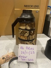 Nikon AF-S Nikkor 200-500mm F5.6E Ed VR Lens with F/R Caps and Hood for AF DSLR