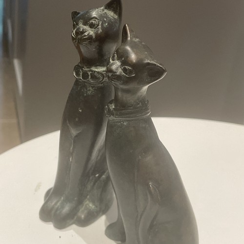 Pair patinated bronze - of,