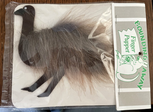 Emu finger puppet handmade - emu,