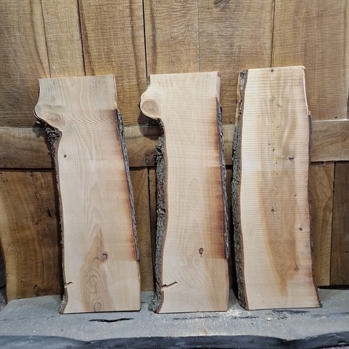 Live edge cedar slabs - cedar,
