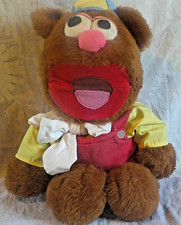Vintage Early Muppet Babies Baby Fozzy Bear 80s Soft Plush Toy Teddy Fozzie