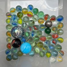 Vintage Assorted Glass Marbles
