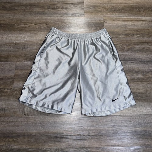 Vtg y2k nike shiny silver - nike,
