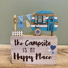 Rustic Sign Caravan Campsite