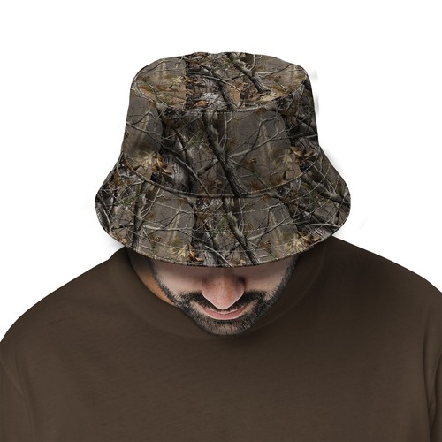 Real camo bucket hat - real,