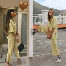 Zara Co Ord Set Jacquard Knit