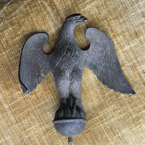 Brass bronze eagle flagpole - bronze,
