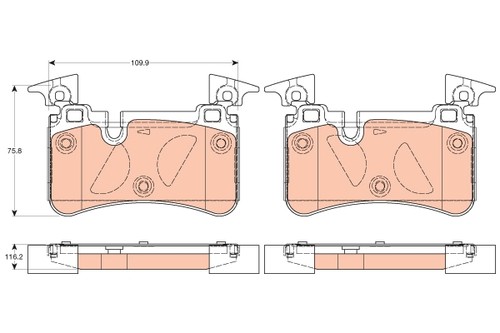 Trw gdb2061 brake - trw,