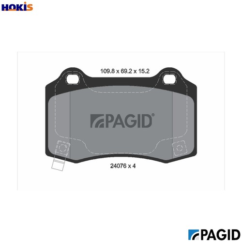 Brake pad set - set, disc