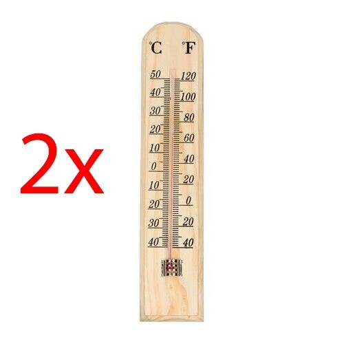 Set wooden thermometer - set, 2