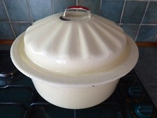 Vintage Cream Enamel English