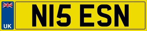 Nice initials number plate - initials,