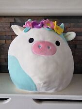 Squishmallows Belana The Cow - Soft Plush Toy.  12''