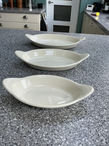 Steelite cream oval dishes set - steelite,