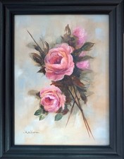 Pink Roses original oil