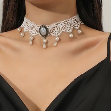 Black Lace Choker Collar