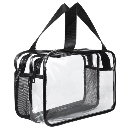 Clear toiletry bag large - clear,